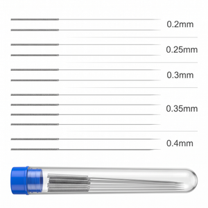 Aghi per la pulizia dell'ugello della stampante 3D, set da 12 (0,2–0,4 mm)