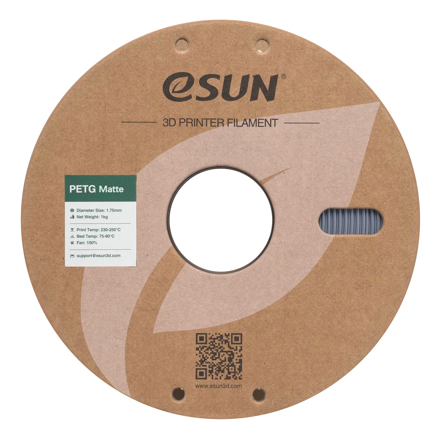 Filament PETG matte dark grey | eSUN