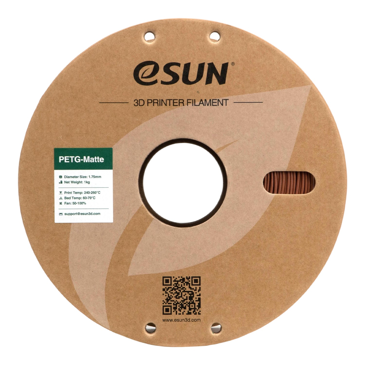 Filamento PETG rosso mattone opaco | eSUN