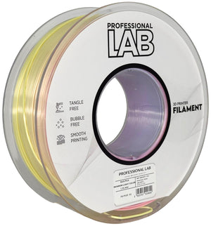 Filamento Silk PLA arcobaleno chiaro | Prof. Lab