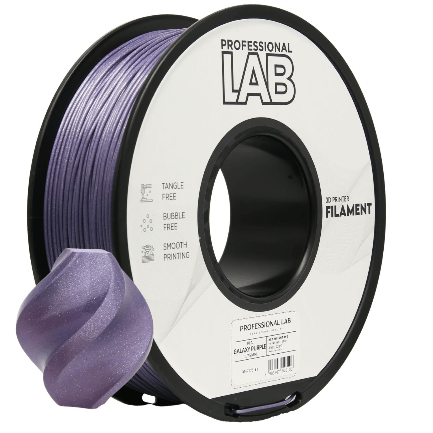 Cívka filamentu PLA Galaxy fialová, Prof. Lab, 1,75 mm