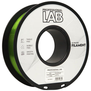 Filamento PETG verde trasparente | Prof. Lab