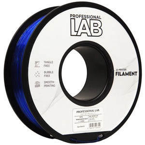 Filamento PETG blu trasparente | Prof. Lab