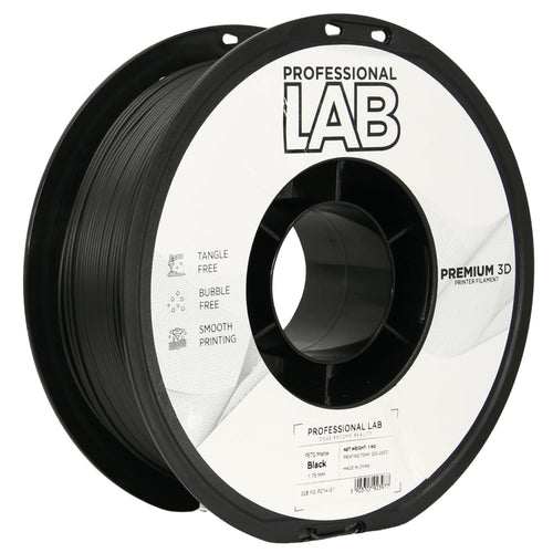 Cívka filamentu PETG matná černá, Prof. Lab, 1,75 mm