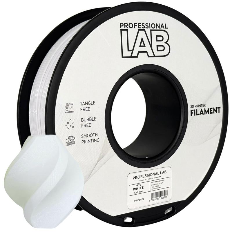 Cívka filamentu PETG bílá, Prof. Lab, 1,75 mm