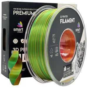 Filamento Silk PLA Tri Color rosso giallo verde | Smart Print