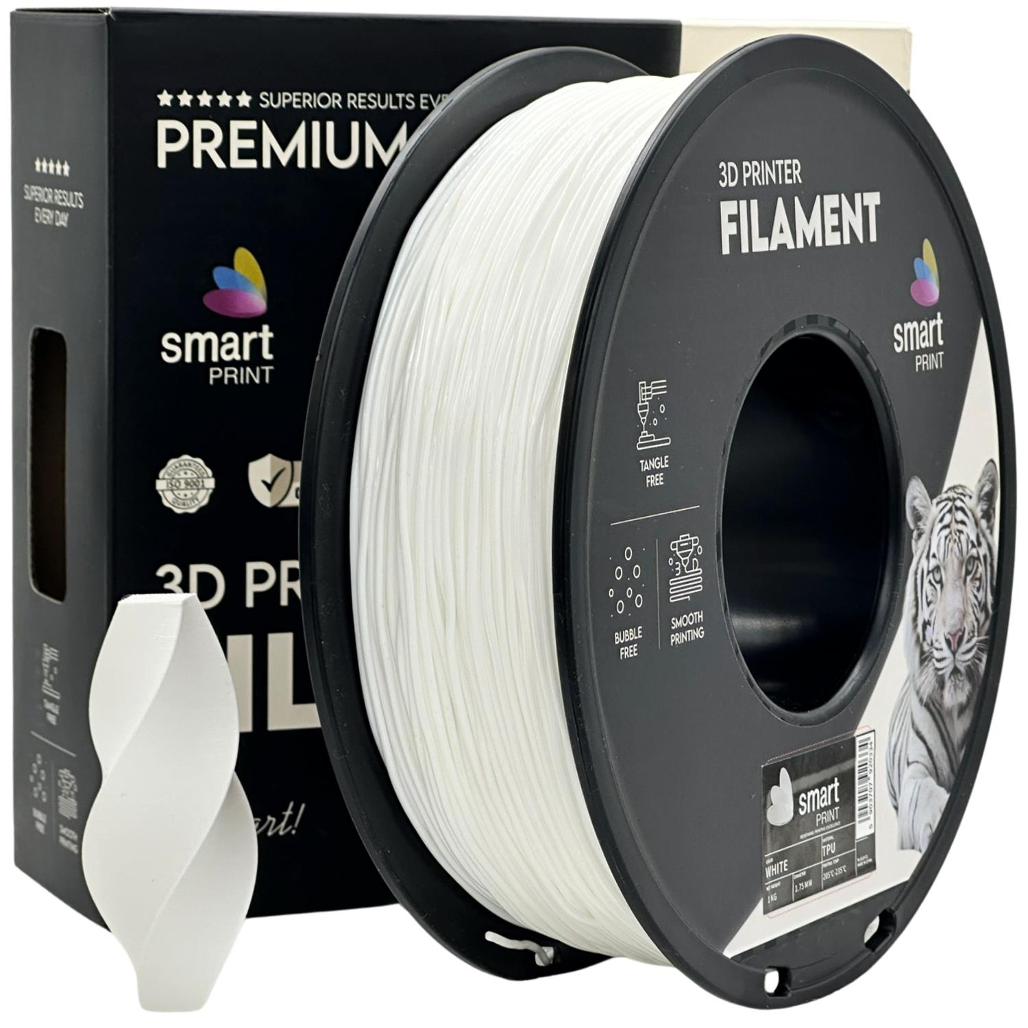 Cívka filamentu TPU bílá, Smart Print, 1,75 mm