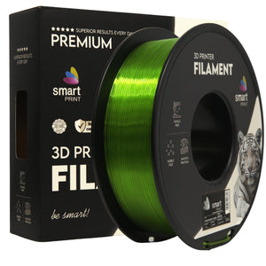 Filamento PETG verde trasparente | Smart Print