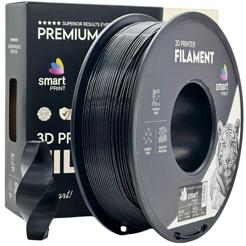 Cívka filamentu PETG černá, Smart Print, 1,75 mm