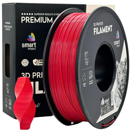 Cívka filamentu PETG červená, Smart Print, 1,75 mm