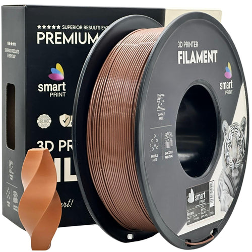 Bobina di filamento PETG marrone, Smart Print, 1,75 mm
