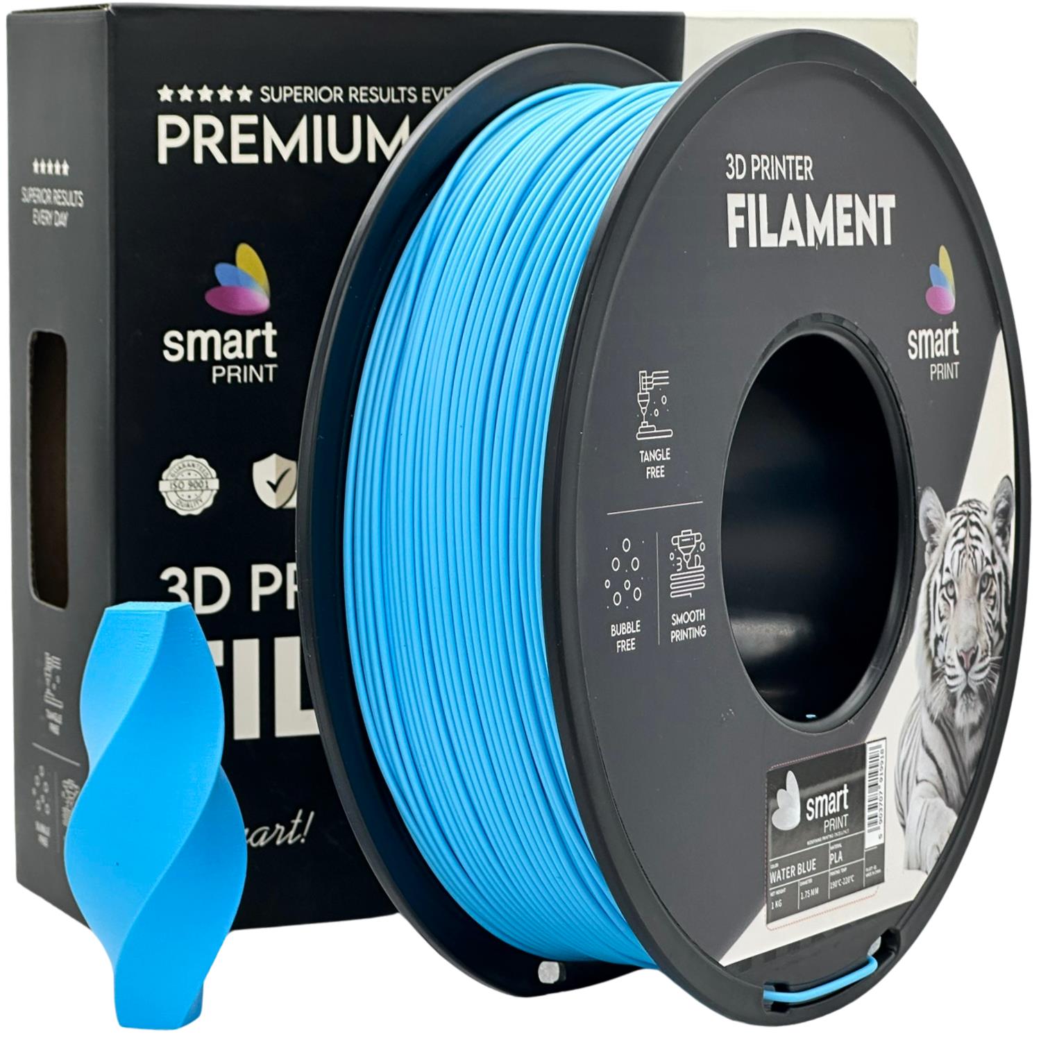 Cívka filamentu PLA vodová modrá, Smart Print, 1,75 mm