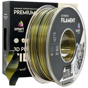 Filamento Silk PLA Dual Color nero oro | Smart Print